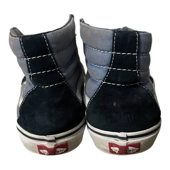 Vans Womens High Top Sneakers Size 8.5 Blue Black - Picture 3 of 6